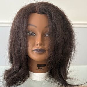 Celebrity Tina Cosmetology Human Hair Mannequin Head